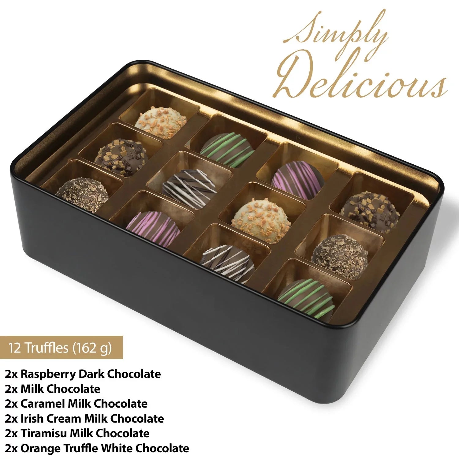 Christmas Snowman Chocolate Truffles Gift Tin L62933