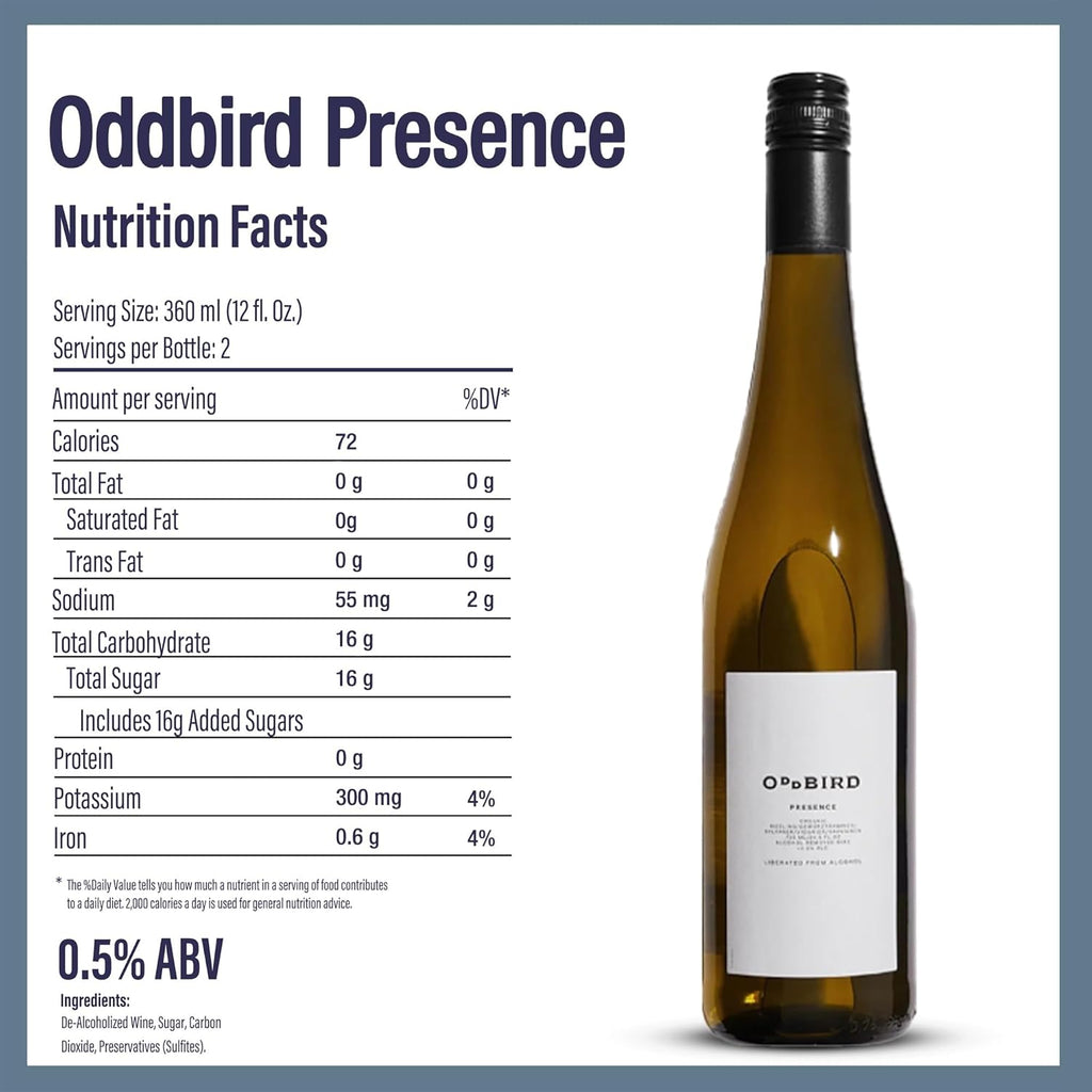 Non-Alcoholic White Wine, Organic, Floral & Citrus, 25.4 Fl Oz F87603