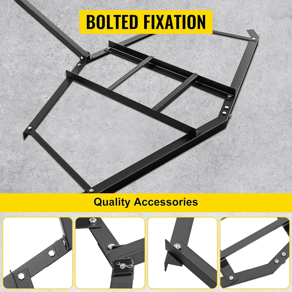 Driveway Drag Harrow 66" Width, Tow Behind, Heavy Duty Steel Q112289