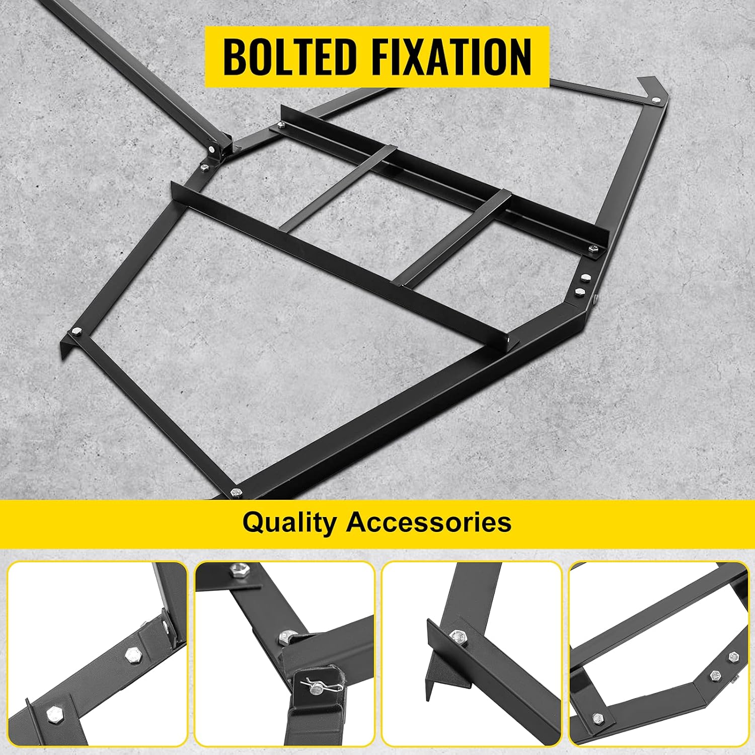 Driveway Drag Harrow 66" Width, Tow Behind, Heavy Duty Steel Q112289