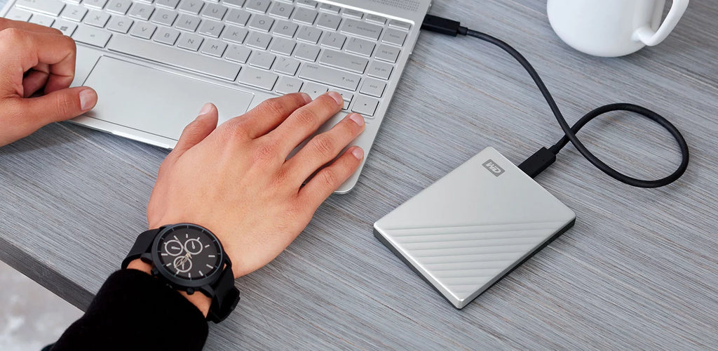 2TB Portable External Hard Drive, Silver I65179
