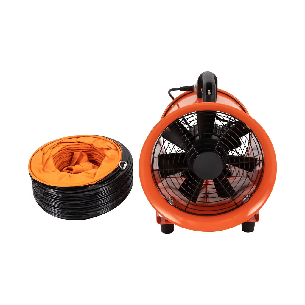 10 Inch Industrial Exhaust Fan Portable Ventilation Blower with 16 ft Duct Hose I233644