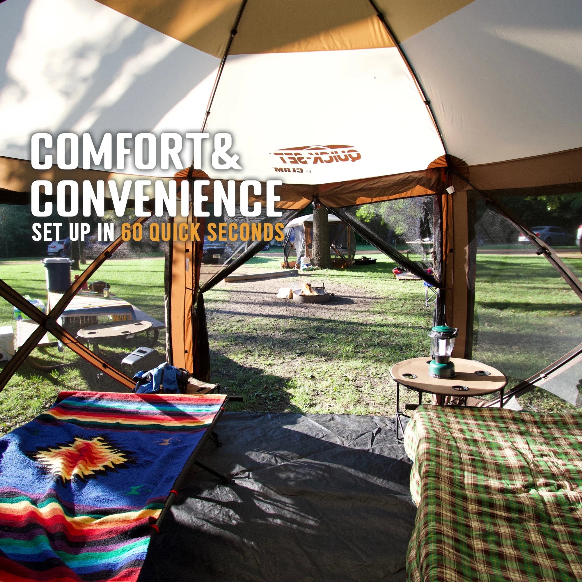 Portable Outdoor Gazebo Canopy Tent with Floor Tarp P55496