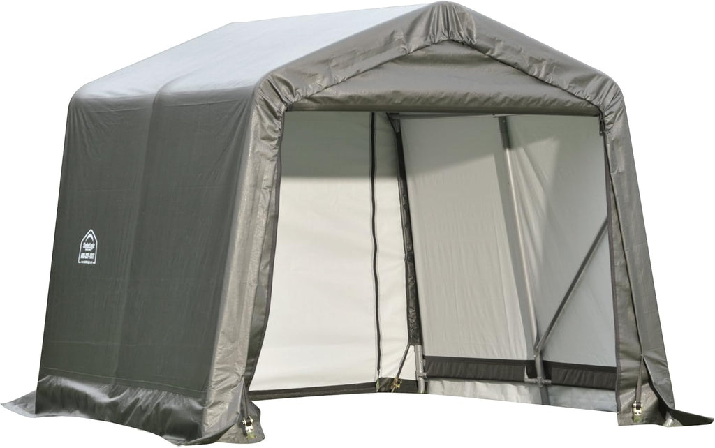 ShelterLogic 72813 Grey 10'x12'x8' Peak Style Shelter