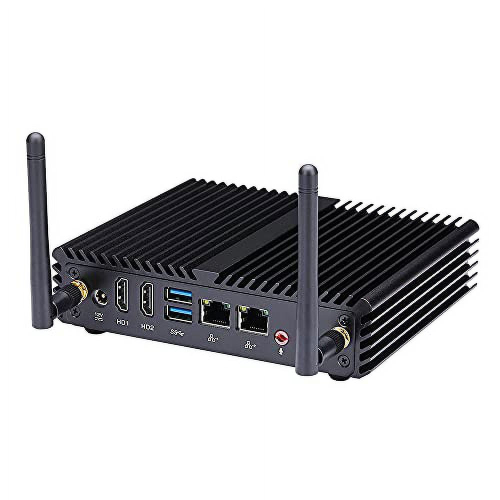 Fanless Mini Desktop Computer, Intel Quad Core, 8GB RAM 128GB SSD I2236