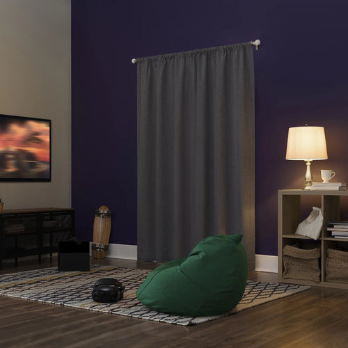 100% Blackout Rod Pocket Curtain Panel 40" x 84" L4989