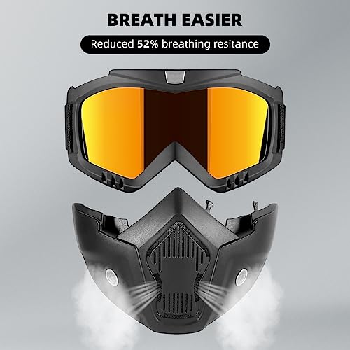 Motorcycle Half Helmet with Face Shield, DOT Approved Retro Style X5103