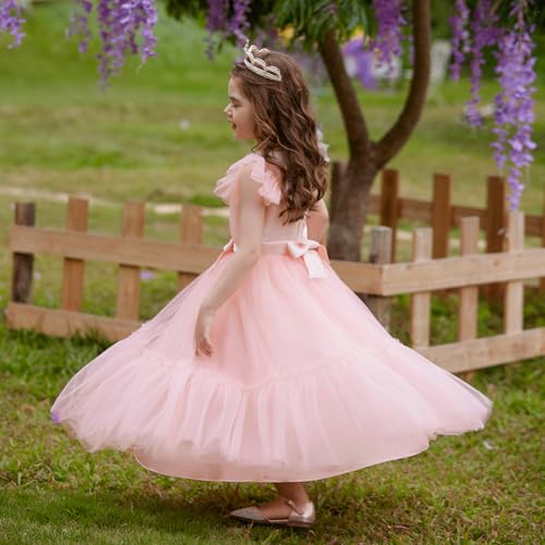Flower Girl Dresses for Wedding Party Tulle Gown Long Princess Dress E3531