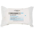 Loreal Ideal Clean Towelettes, All Skin Types 25 Ea (Pack Of 3)