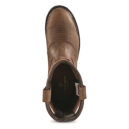 Men's Leather Waterproof Western Work Boots P423