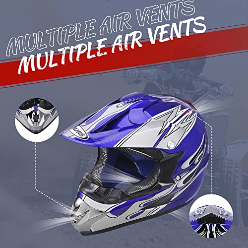 Off-Road Motorcycle Helmet with Goggle, Gloves & Mask V369861