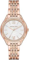 Michael Kors Women's Mindy Three-Hand Rose Gold-Tone Alloy Watch MK7076