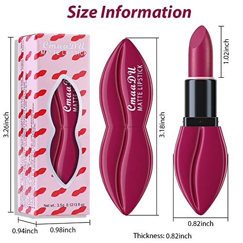 5Pcs Matte Lipstick Set for Women, Long Lasting Velvet Finish U9478