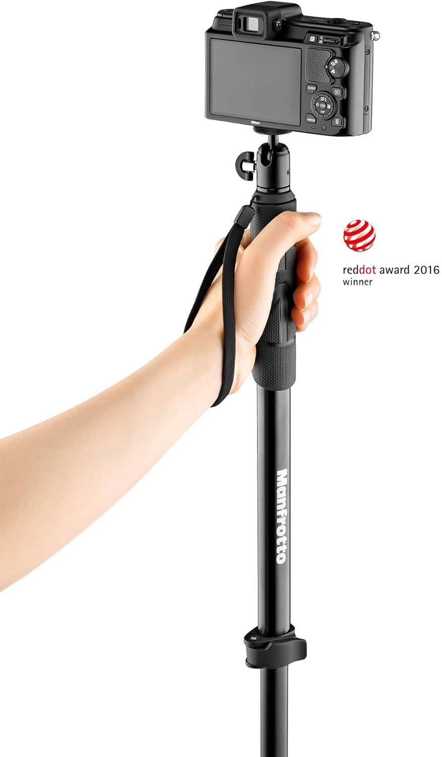 2-in-1 Monopod & Pole, Black, 2-Pack C253