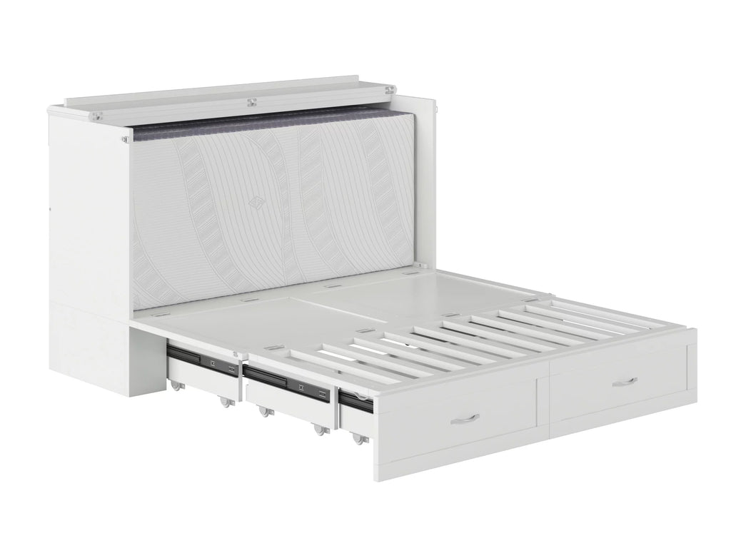 Queen Murphy Bed Chest with Charging Station J79477