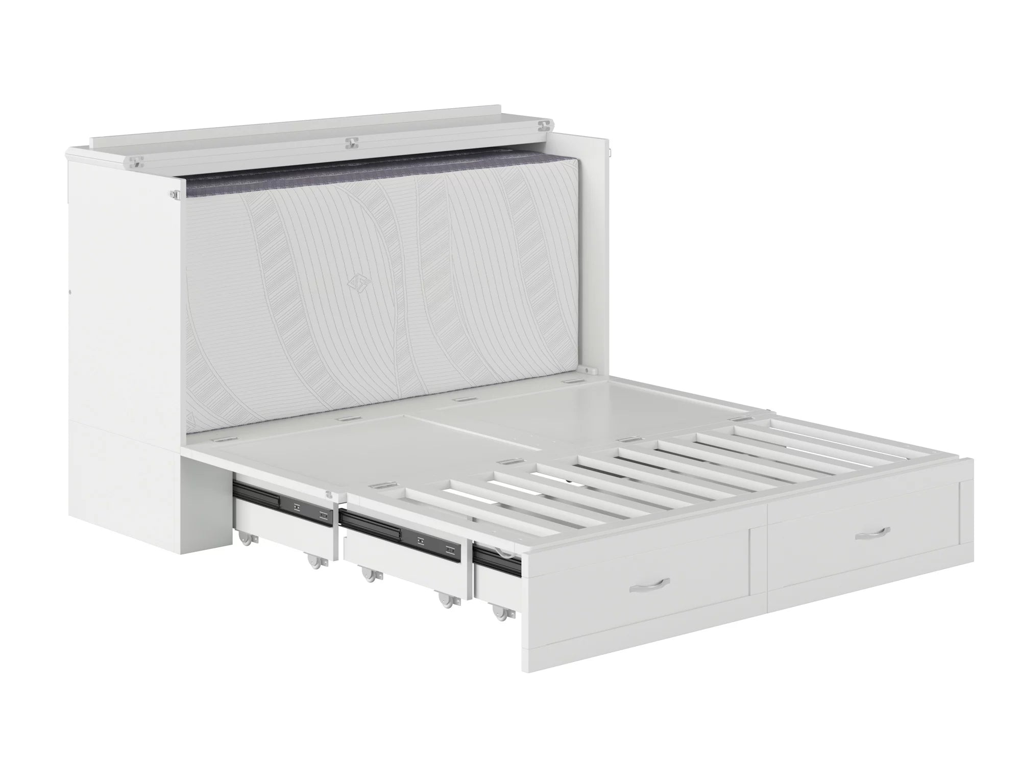 Queen Murphy Bed Chest with Charging Station J79477