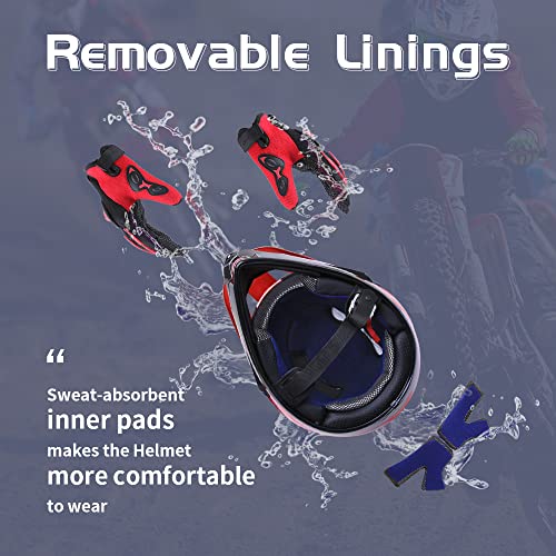 Off-Road Motorcycle Helmet with Goggle, Gloves & Mask V369861