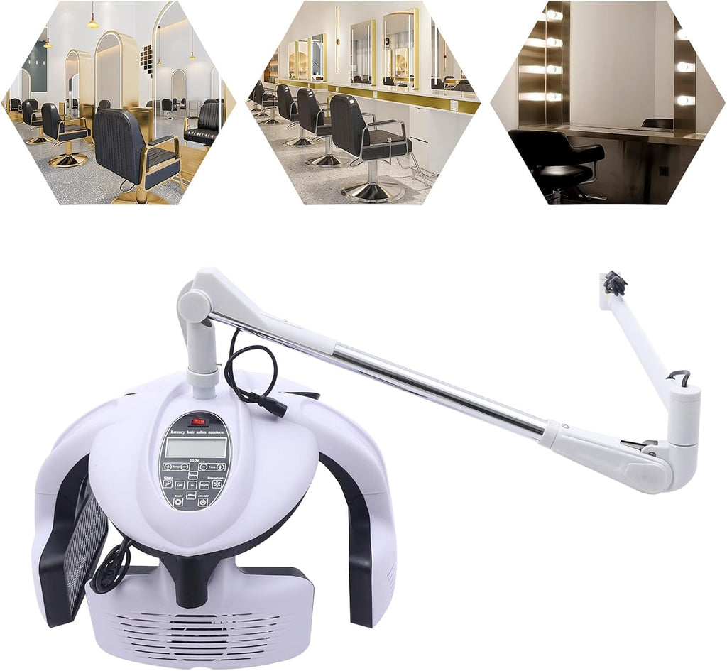 Wall Mounted Hair Dryer with LCD Display and Adjustable Swing Arm A440