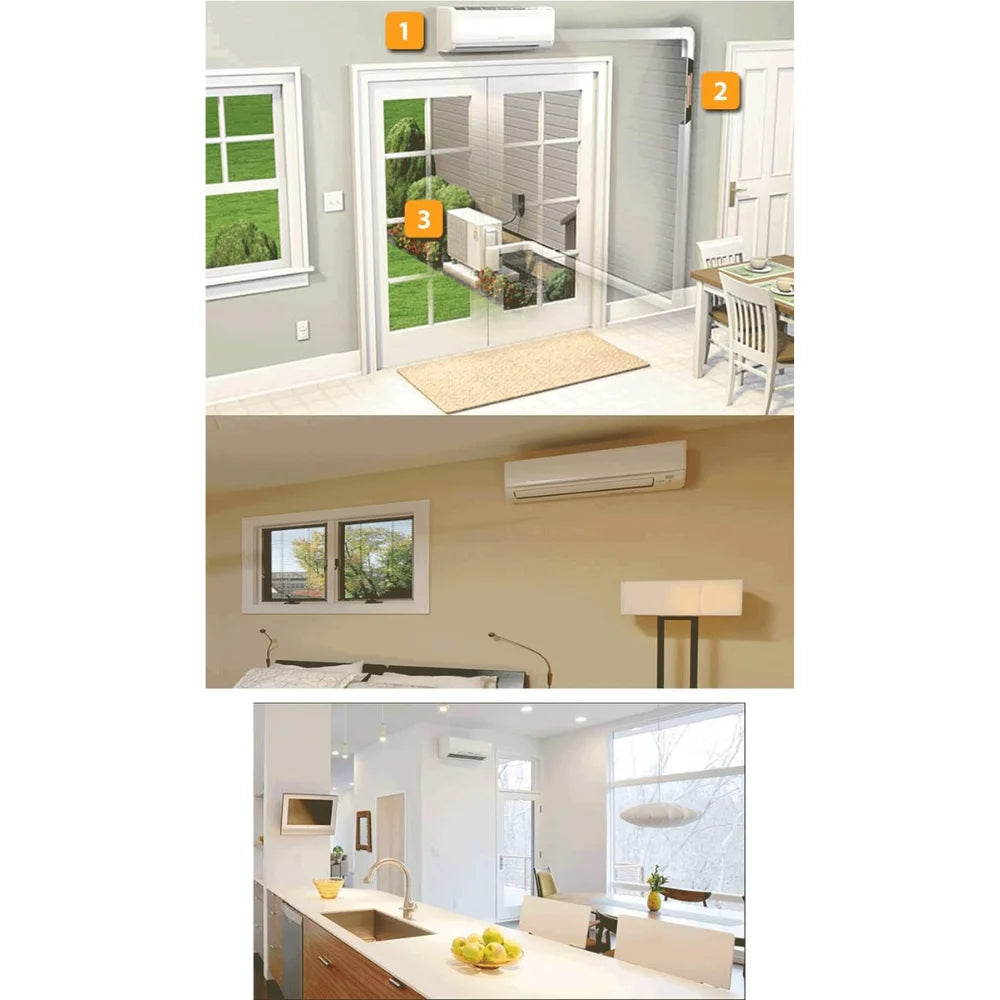 9000 BTU Wall Mounted Heat Pump Air Conditioner J6541