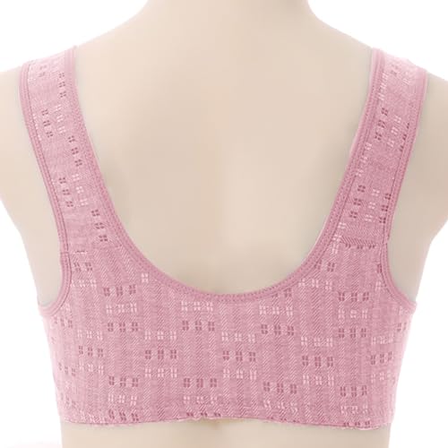Front Closure Bras for Older Women Plus Size No Underwire O6018