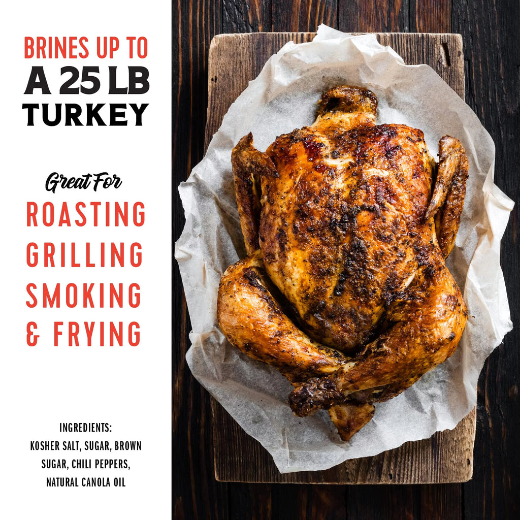 Sweet Heat Turkey Brine Kit with Bag for Roasting, Grilling, Smoking, and Frying W1800