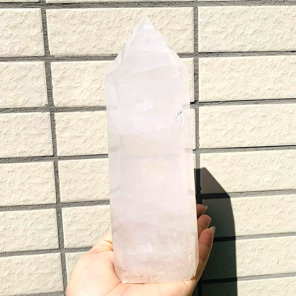 Natural Clear Quartz Crystal Wand Point, 2-Pack Y267