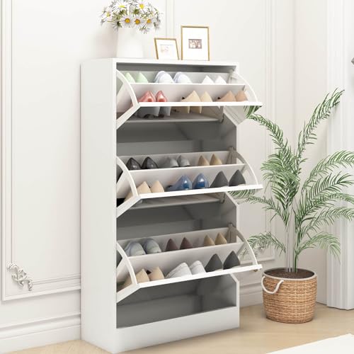 Shoe Cabinet with 3 Flip Drawers and 2 Sliding Drawers K977