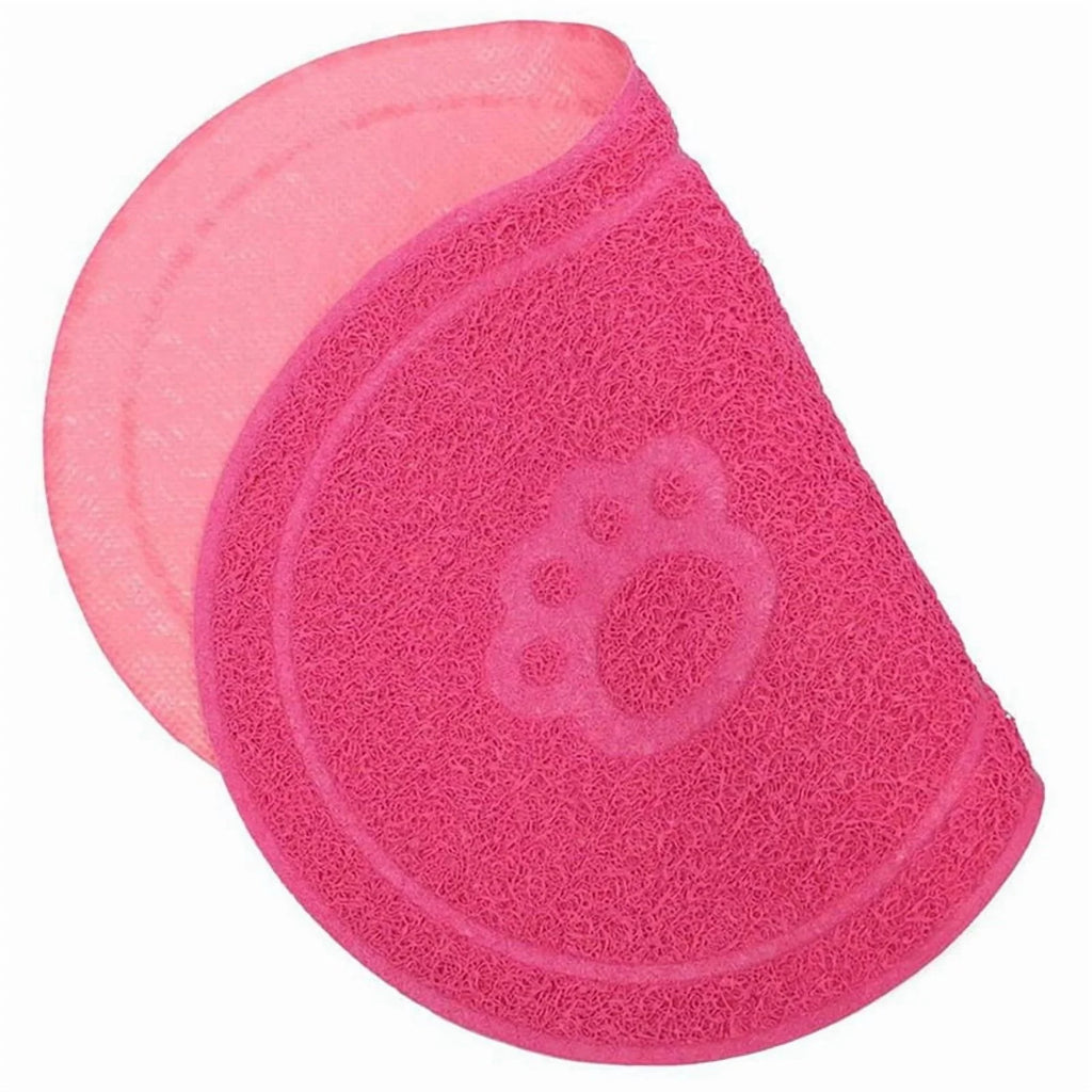 Pet Feeding Mat Waterproof Non-Slip for Cats and Dogs, Rose Red D838