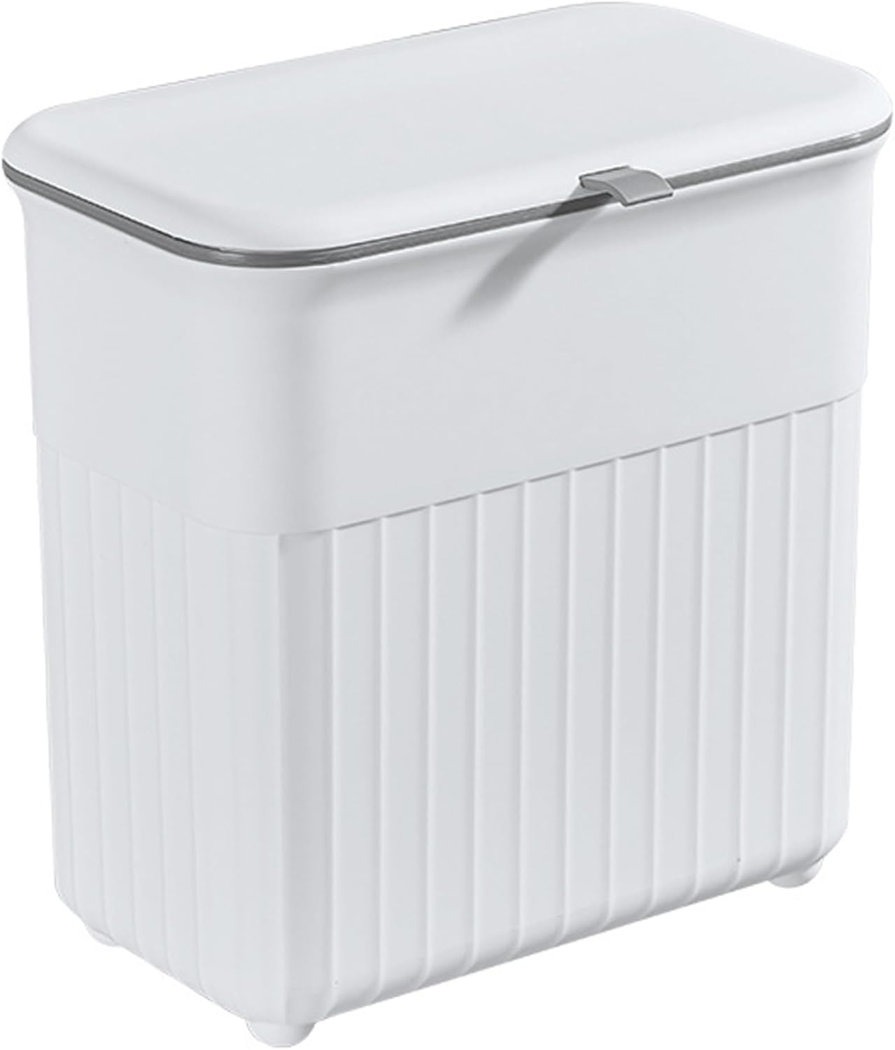 Compost Bin,Kitchen Compost Bin for Counter Top Or Under Sink, Hanging Small Trash Can with Lid for Cupboard Bathroom Bedroom for Home