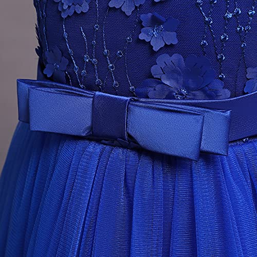 Long Lace Dress for Girls Wedding Bridesmaid Pageant D672830