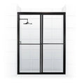 Coastal Shower Doors 1642.70-C Newport Series 42 inch x 70 inch Framed Sliding Shower DOOR, Black