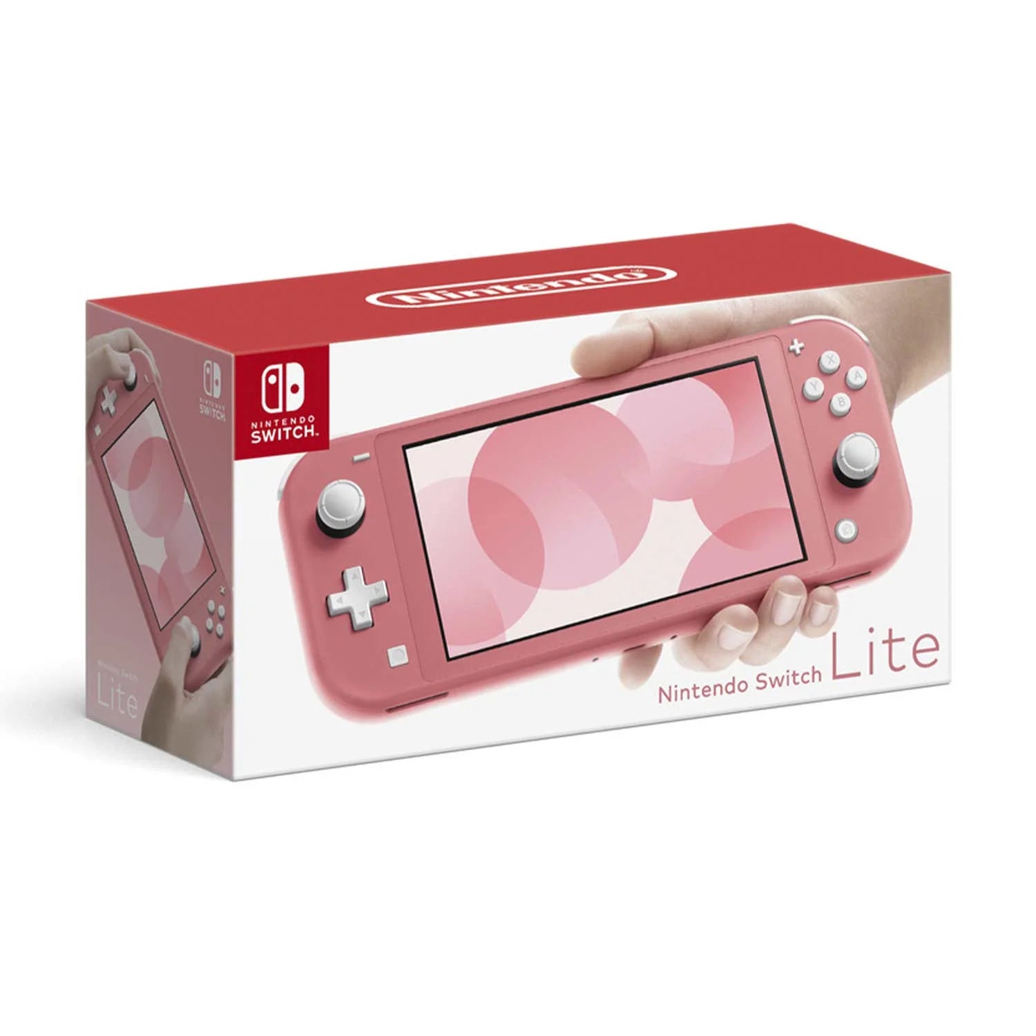 Switch Lite Console Coral with Mario Kart 8 Deluxe, Protective Case and Screen Protector Bundle X8809