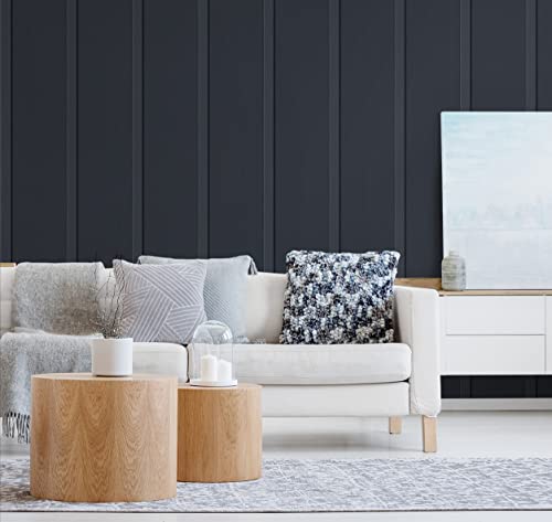 Faux Board and Batten Peel and Stick Wallpaper (Sage Green) S598286