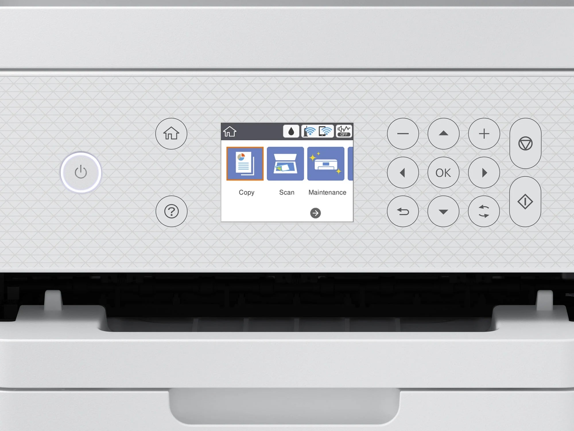 All-in-One Inkjet Printer with Scanner, Copier, White, Bundle with Printer Cable W677