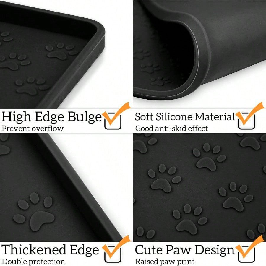 Waterproof Anti-Slip Silicone Pet Feeding Mat for Dog and Cat X7307