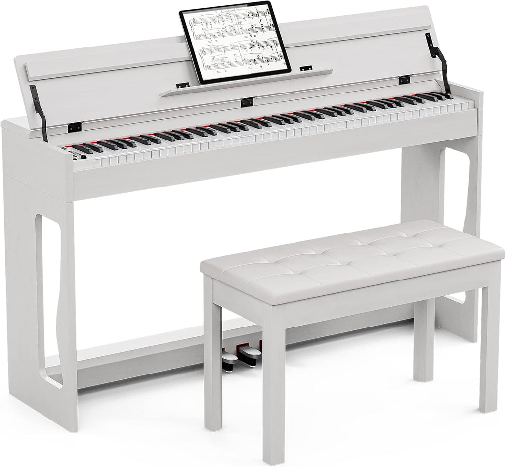 88 Key Weighted Digital Piano with Bench, Full Size Hammer Action Keyboard O191