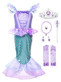 JerrisApparel Girls Princess Mermaid Costume Cosplay Party Dress