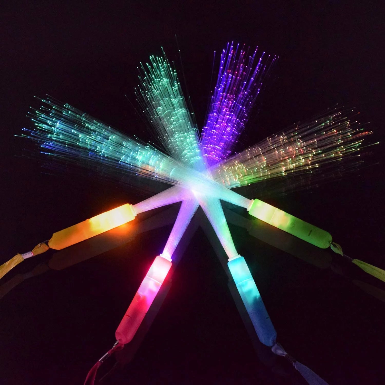 12pcs Glow Sticks Party Supplies, 3 Modes Colorful Flashing LED Light Up Wands S659998