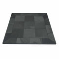 NY Hearth 48x22 x 48x22 Smokey Grey Slate Hearth Pad- Square Wall