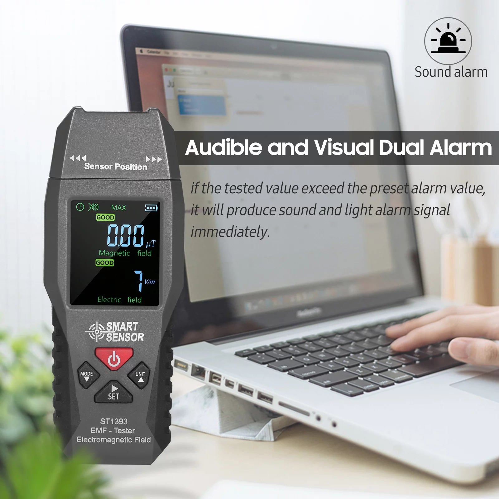 EMF Meter Handheld Digital LCD Radiation Tester I1103