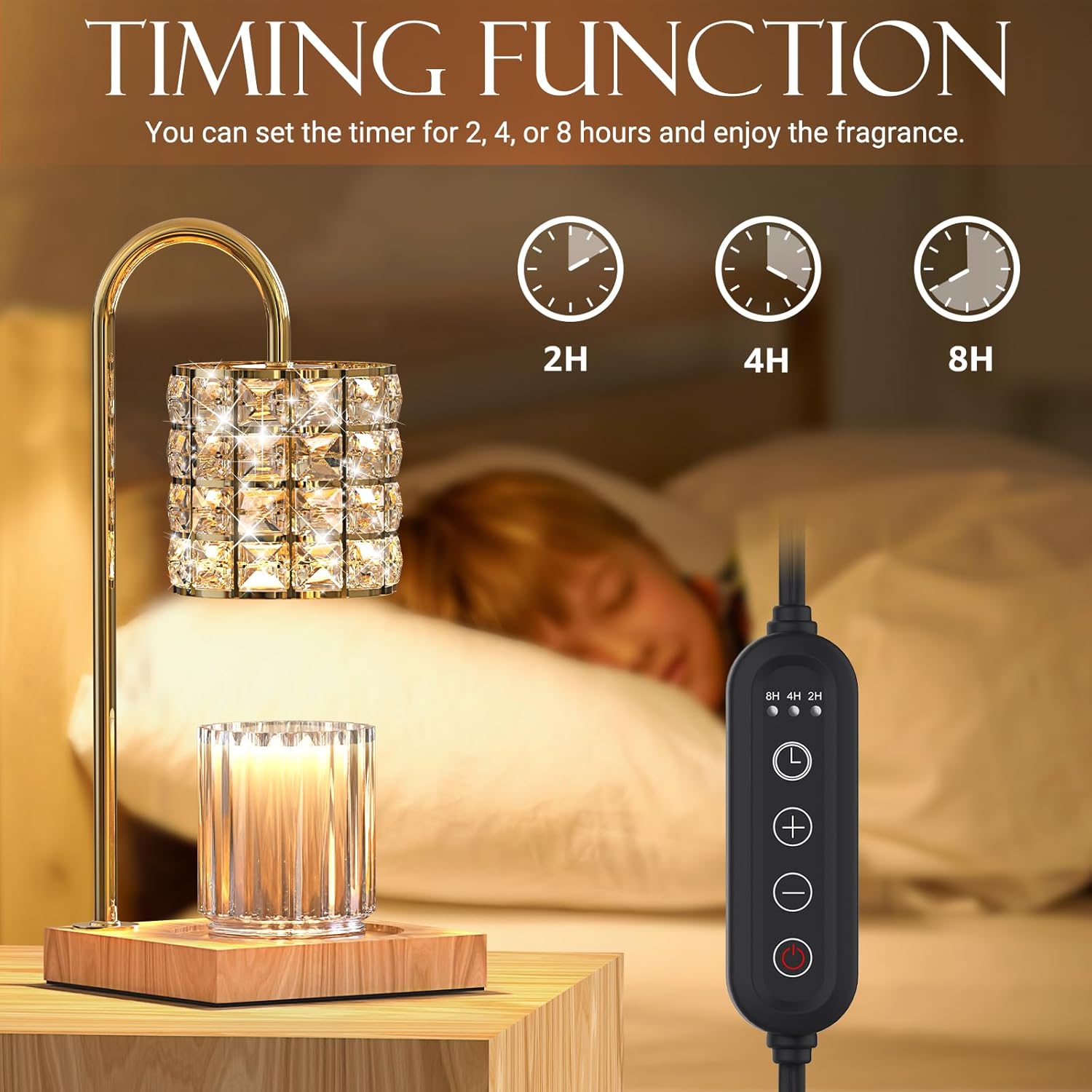 Dimmable Candle Warmer Lamp with Timer U172474