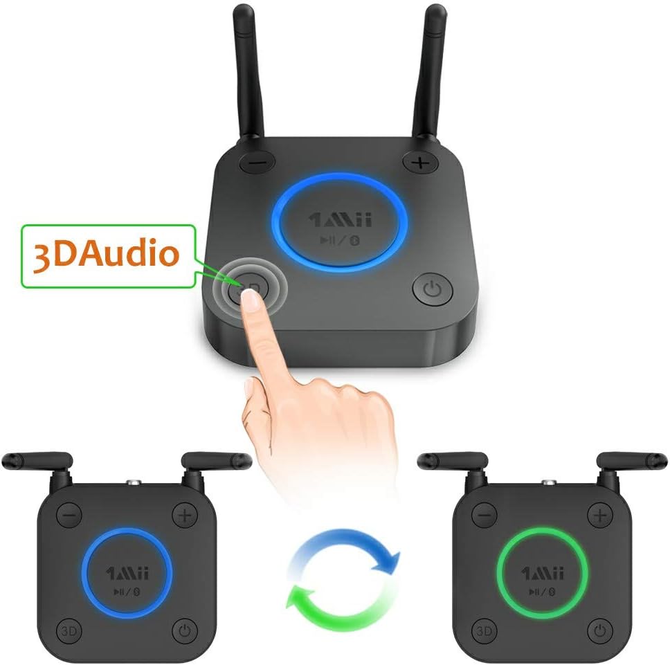 Bluetooth Receiver, HiFi Wireless Audio Adapter with aptX Low Latency, Optical RCA AUX, for Home Stereo A470892