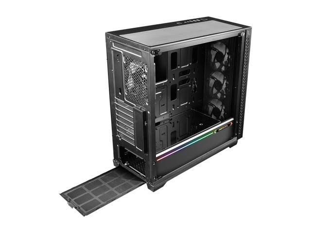 Mid-Tower PC Case with 3x120mm RGB Fans V48637