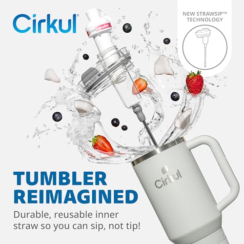 40oz Stainless Steel Tumbler with Handle, Double-Wall Insulated T7917