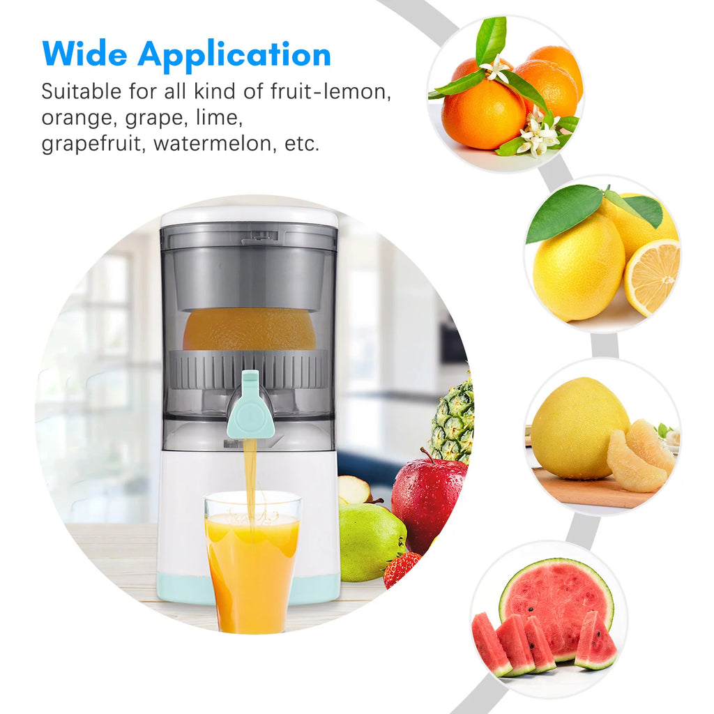 Electric Orange Juice Squeezer Hands Free Portable Citrus Juicer USB Powered Detachable Washable N838123