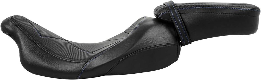 Two Up Leather Motorcycle Seat for Harley Touring Models 2009-2022 Y199
