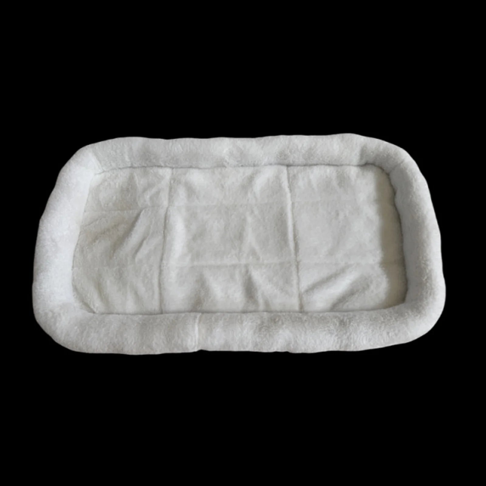 Plush Cat and Dog Bed with Pillow for Curling Sleep F7861