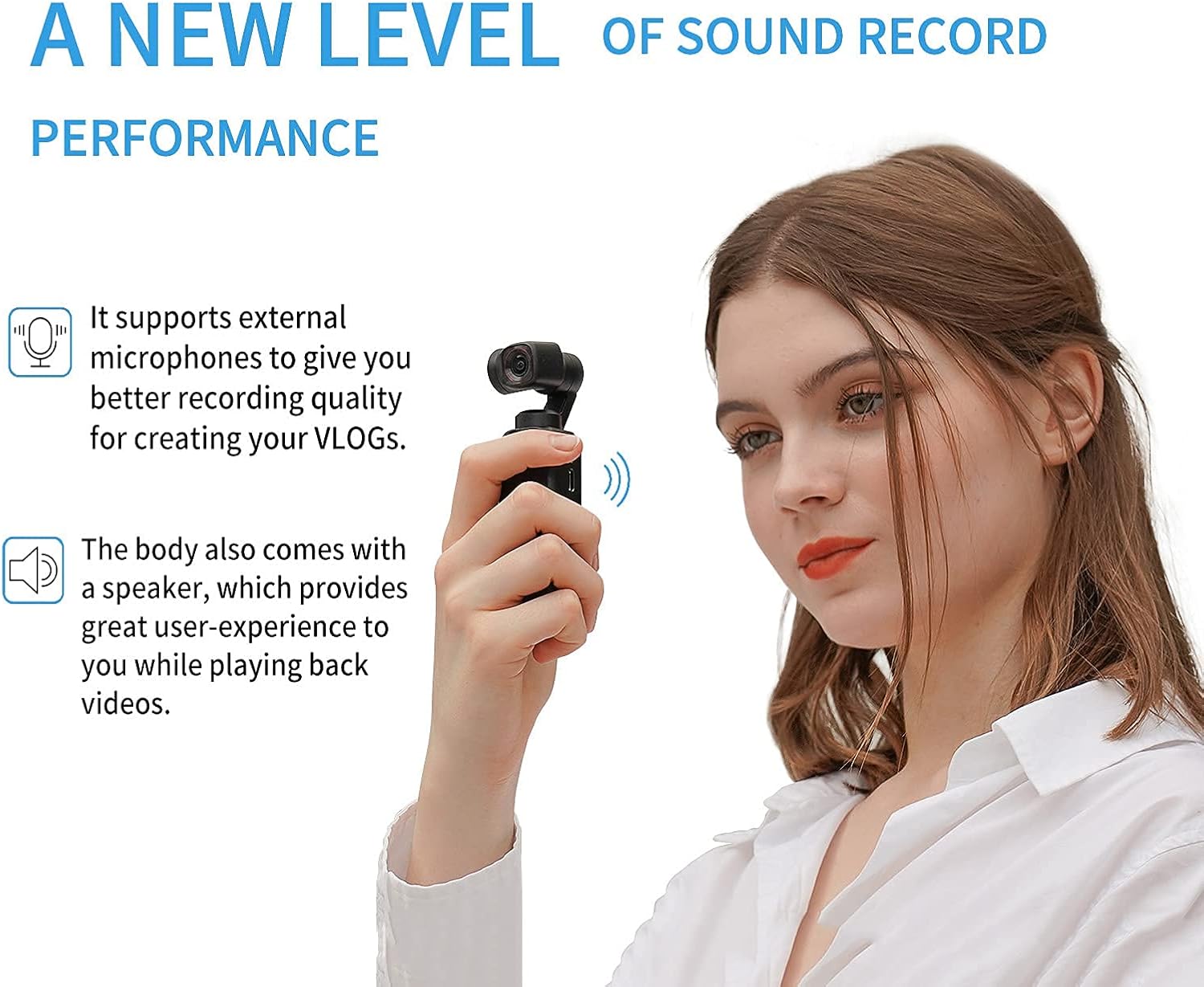 4K 60FPS Action Camera with 3-Axis Gimbal Stabilizer O28672