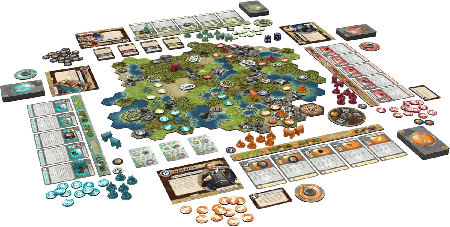 Civilization Board Game - Tactical Strategy for Ages 14+, 2-4 Players M722577