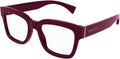 Gucci GG1138O 003 Eyeglasses Burgundy Full Rim Square Shape 52mm